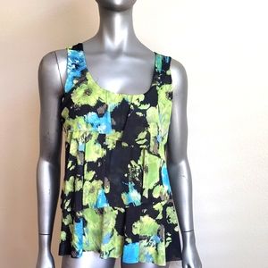 Kenneth Cole Ruffled Sleeveless Blouse - Size Medium